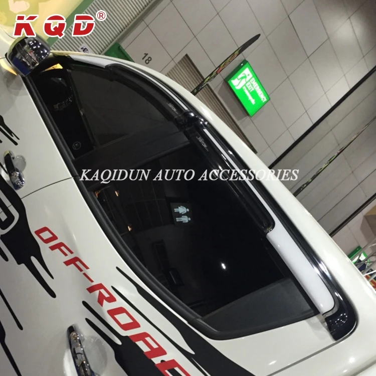 KQD Double Color  Auto Accessories Window Visor Wind Deflector for Mitsubishi L200 Triton