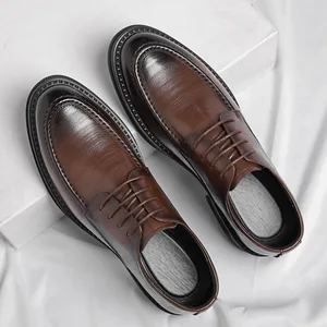 Oxford Dress Shoes Men Formal Fashion Pointed Toe Business Wedding Office Leather Dress Shoes for Men Designer Loafers Shoe