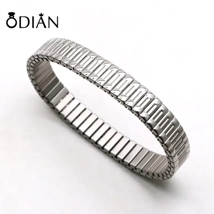 Stainless Steel Elastic Bracelet - Mixed Color & Flexible