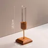 Wooden test tube vase