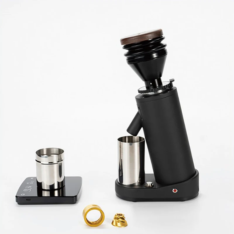 Titanium Alloy Cone Burr 75G Bean Hopper Small Electric Coffee Grinder  Machine