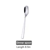 Cuchara de plata para cena