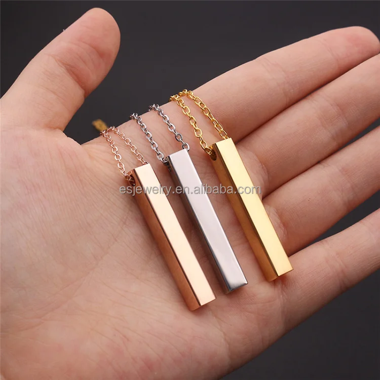 Hot Sale 5mm*40mm Minimalist Jewelry Engraving Blanks Stainless Steel ...