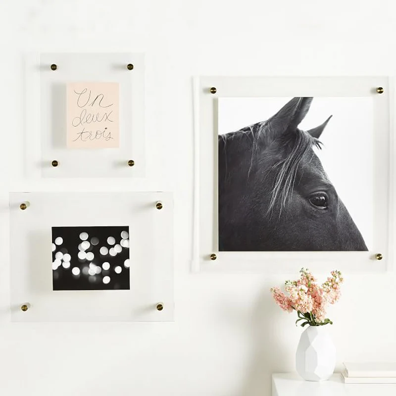 A3 A4 A5 Floating Acrylic Picture Frame - Stylish Display