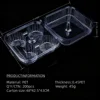 Clear PET 4 Grid Dessert Box