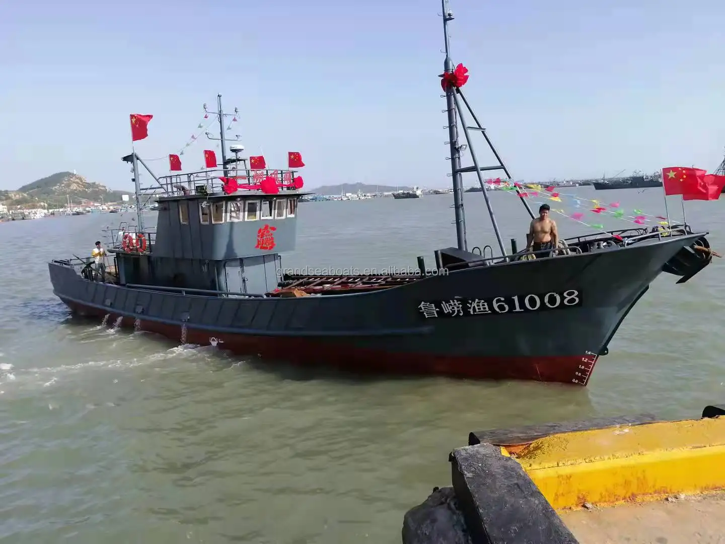 Grandsea 90ft Cheap Fishing Boat Fishing Ship For Sale Steel