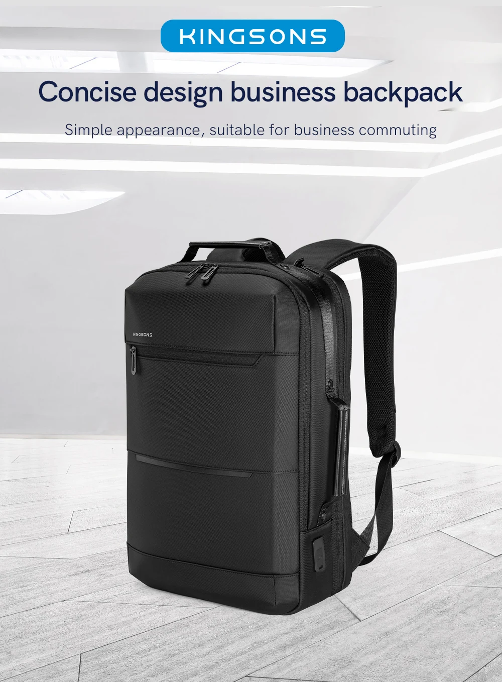 Bsci Factory Kingsons Travel Laptop School Bags Backpacks Usb With Lock