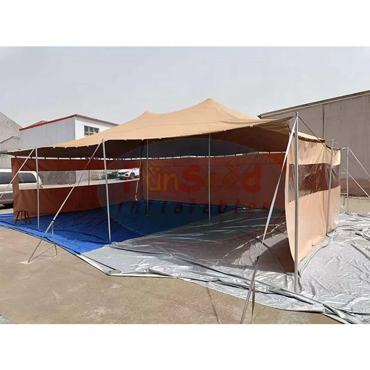 100 Seater 10m Length 14m Width Waterproof UV Resistant Four-Season Marquee Stretch Tent Outdoor with Aluminum Alloy Poles