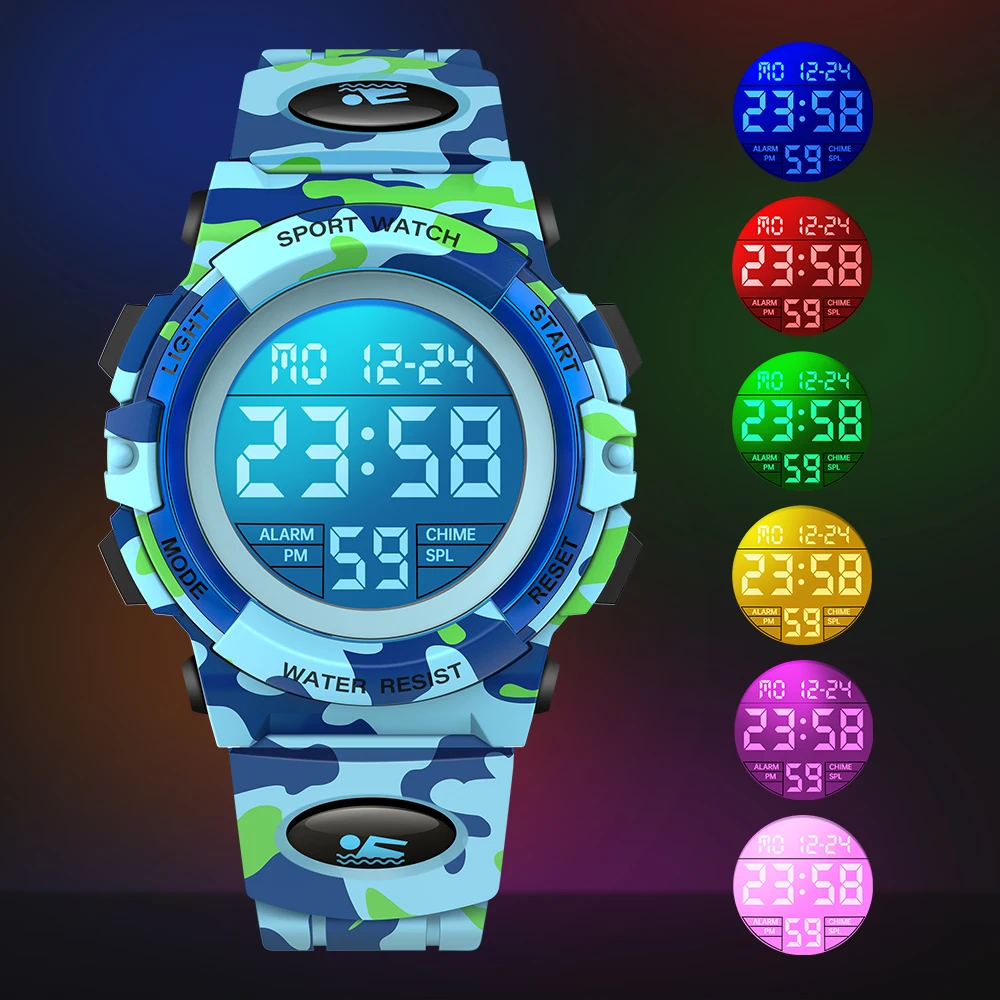 Jongenshorloges Digitaal Kinderhorloge, Jongeren, Jongens