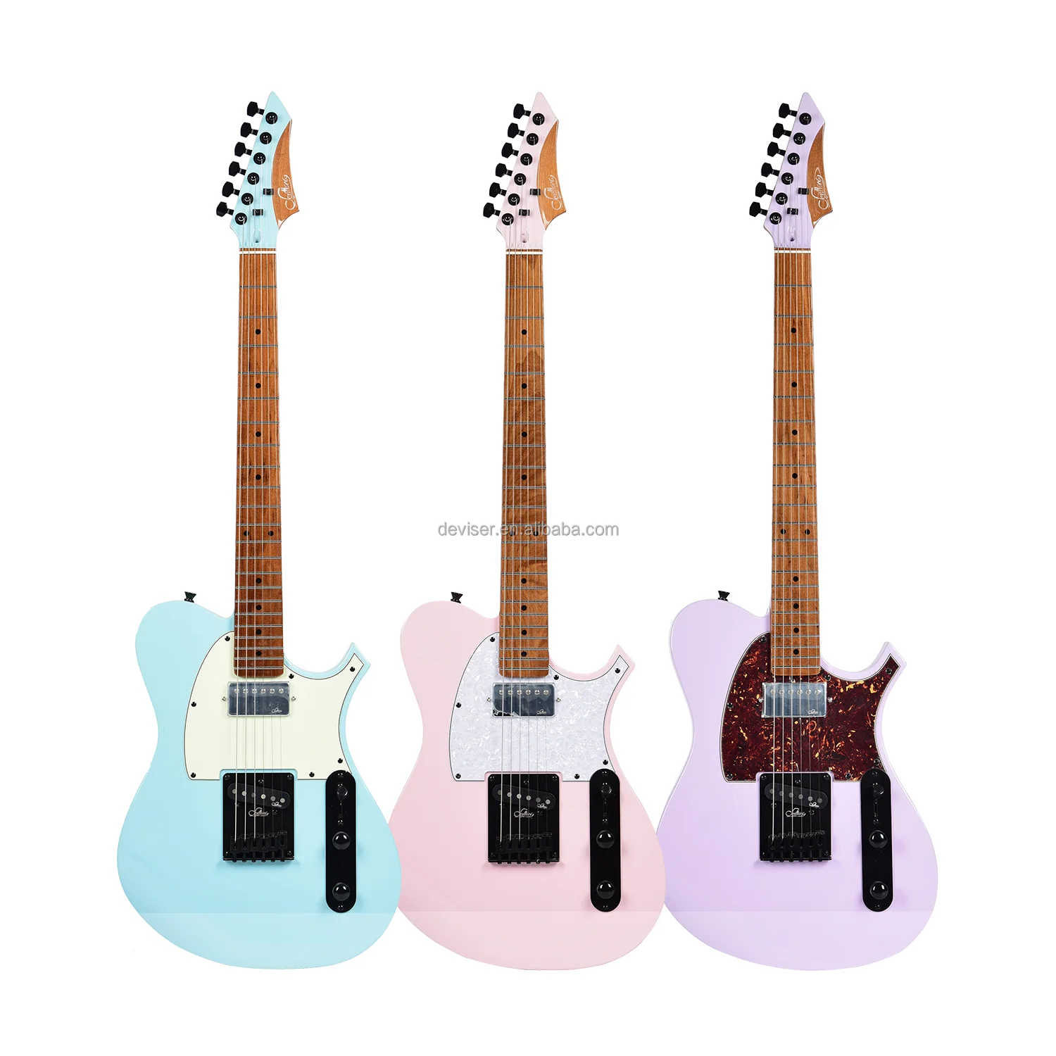 Factory Direct Wholesale Single Wave High Quality High Glossy Electric Guitar With Single Humbucker Pickup OEM Guitar