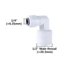 Rosca macho de 1/4" (6,35 mm) a 1/2"