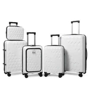 Unisex Luxury Designer PP Suitcase High Quality 4 Wheels Spinner Caster Zipper Opening Convenient Alloy for Outdoor Travel