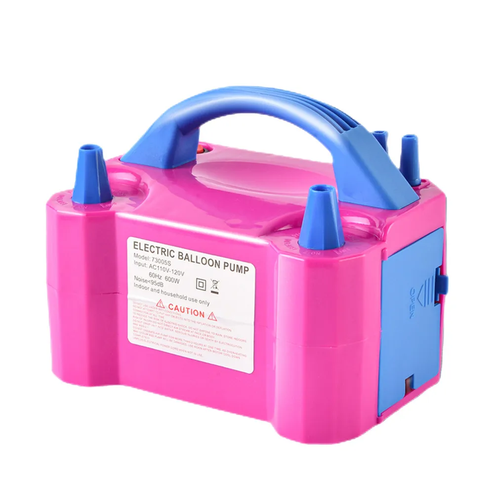 Pink Color Balloon Pump Electric Portable Air Filler Machine for Balloons  220V 600W Dual Nozzle Inflator - China Inflator Pump and Blower Pump price