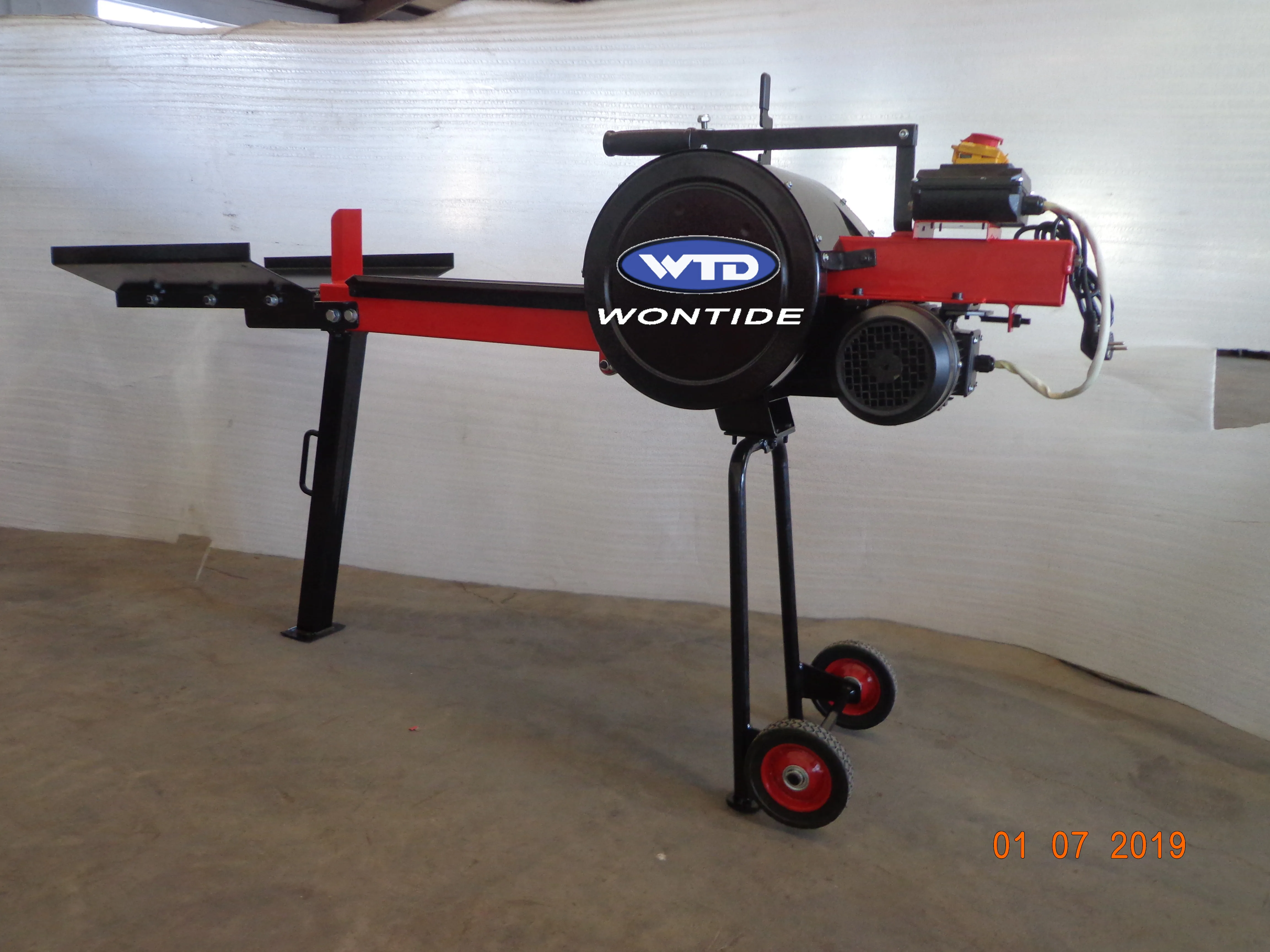 Wontide  Portable 10Ton Kinetic Fast Automatic Log Splitter with Electric Motor for Sale