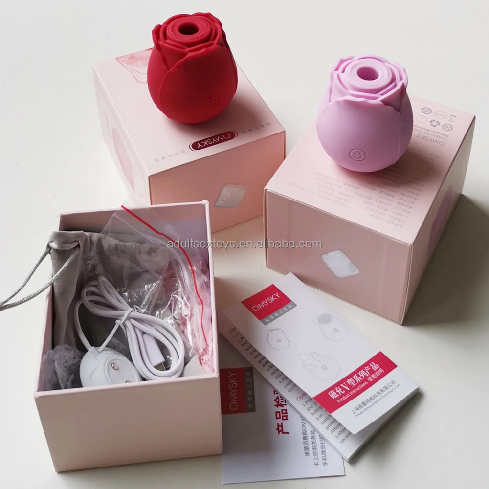 Omysky Rose Sucking Vibrator Custom Color And Package Rose Toy Waterproof