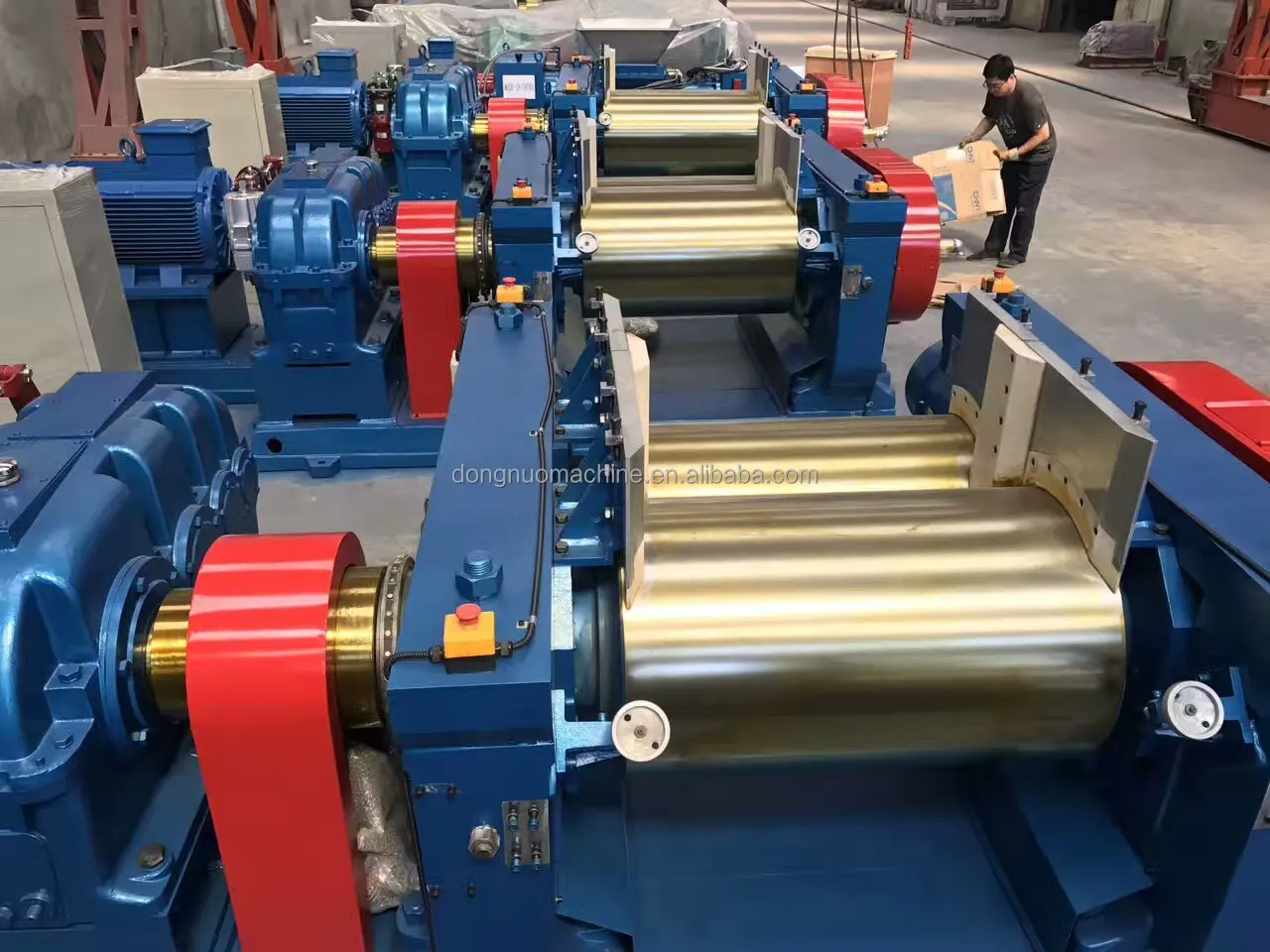 Automatic Rubber Reclaim Production Line Two Roll Rubber Refiner Mill Production Line Used Reclaimed Rubber Machinery