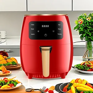 OEM Customized Wholesale  air Fryer  Multifuncional Microwave air Fryer 6 Liters Digital Smart Silver crest air Fryer Oven