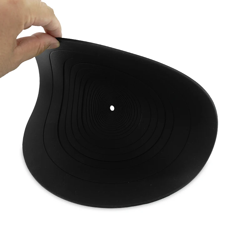 SPINCARE Acryl-Slipmat Für Plattenspieler – 12 Zoll, 4 Mm Stark, Antistatisch, Schwarz