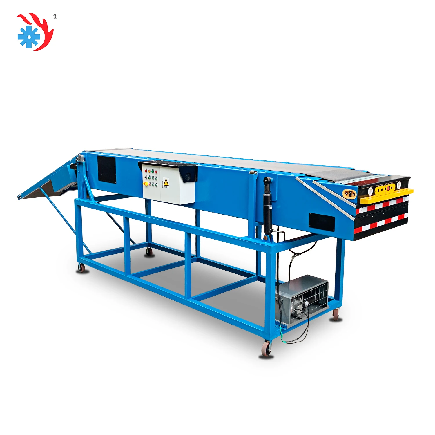 Customized Extendo Belt Telescopic Truck Loading Conveyor Hydraulic Telescopic Belt Conveyor for Warehouse