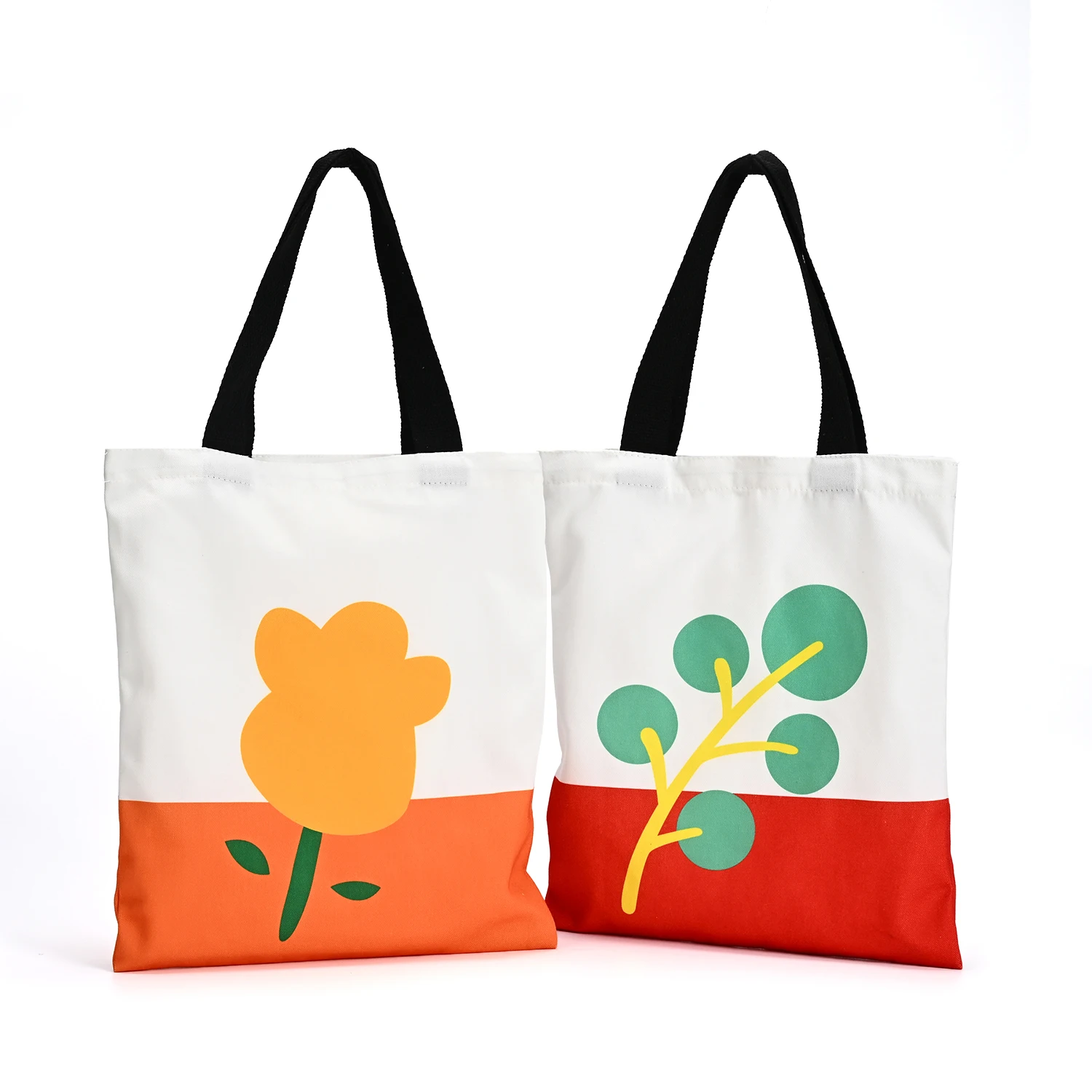 Custom Printed Logo Biodegradable Picnic Storage Beach Tote Bag Personalized Organic Cotton Canvas Shopping Bag manufacture