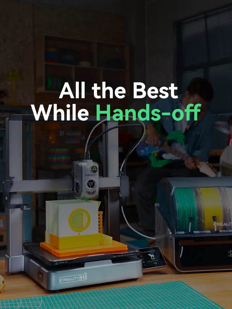New Creality Hi Combo 3D Printer Model Multi-color Desktop 3D Printing With Intelligent CFS Fast Print Speed 500 Mm/s