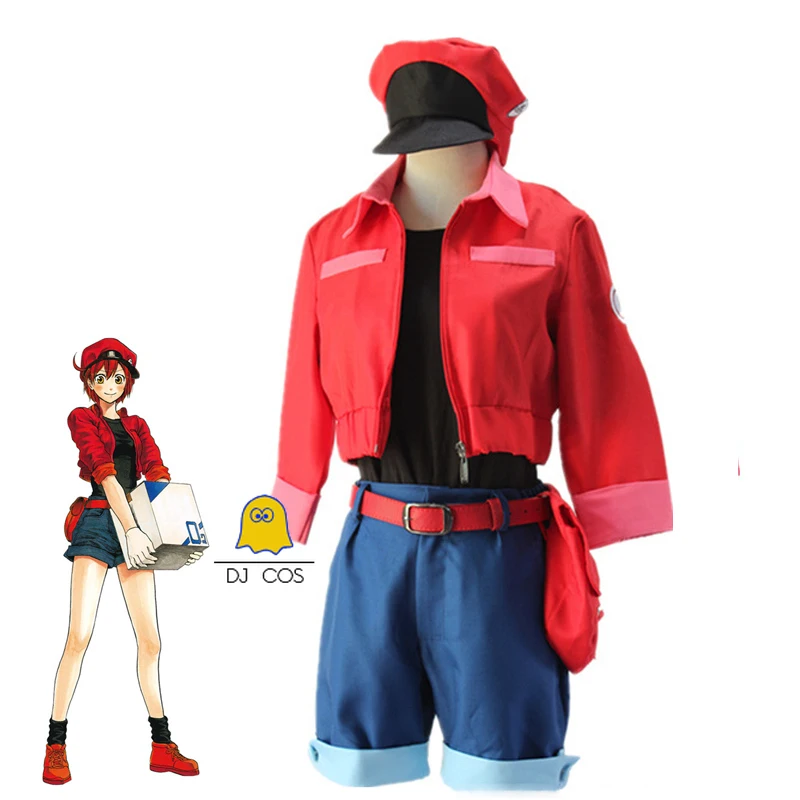 Anime Red Blood Cell Cosplay Costume Cells At Work Code Black Cosplay  Costume Women Uniform Costume Halloween Full Set | Fruugo TR