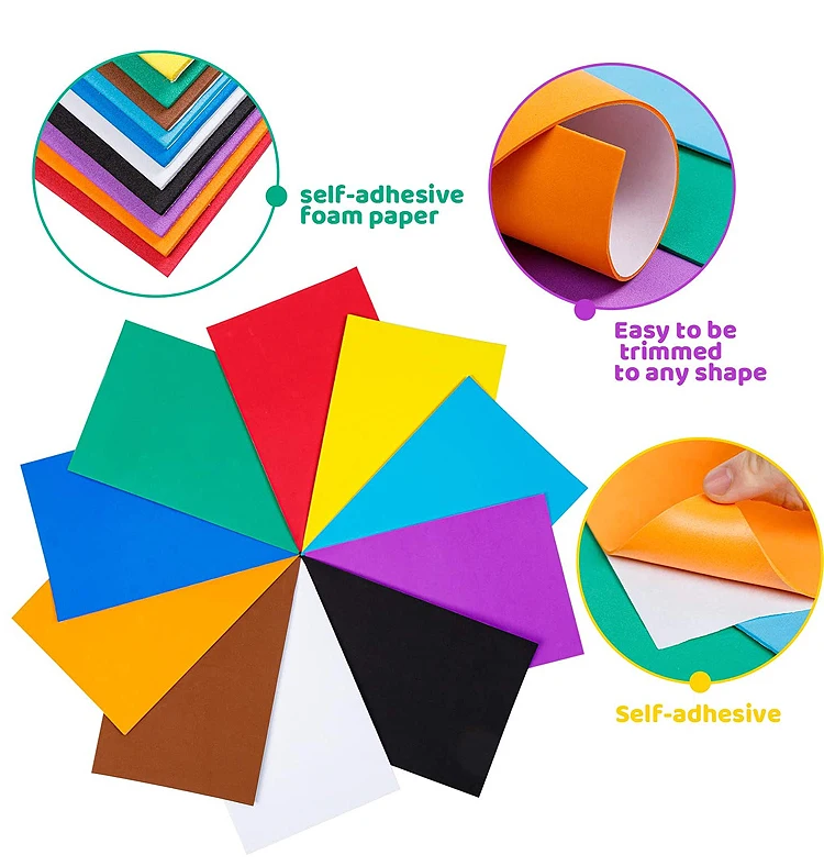 Soft Foamiran Eva Foam Sheet 2mm 3mm 8mm 10mm 20mm Large Color Goma Eva