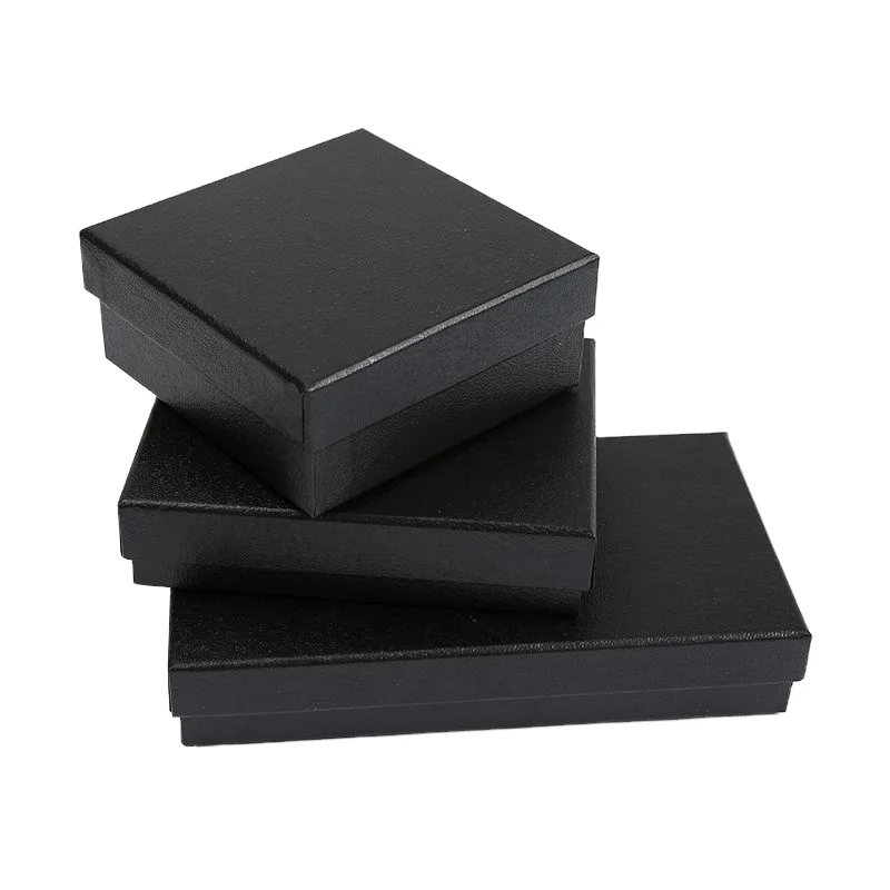 product jinyong custom logo base and lid exquisite black paper gift box acceptable hot stamping printing box for wallet and belt-40