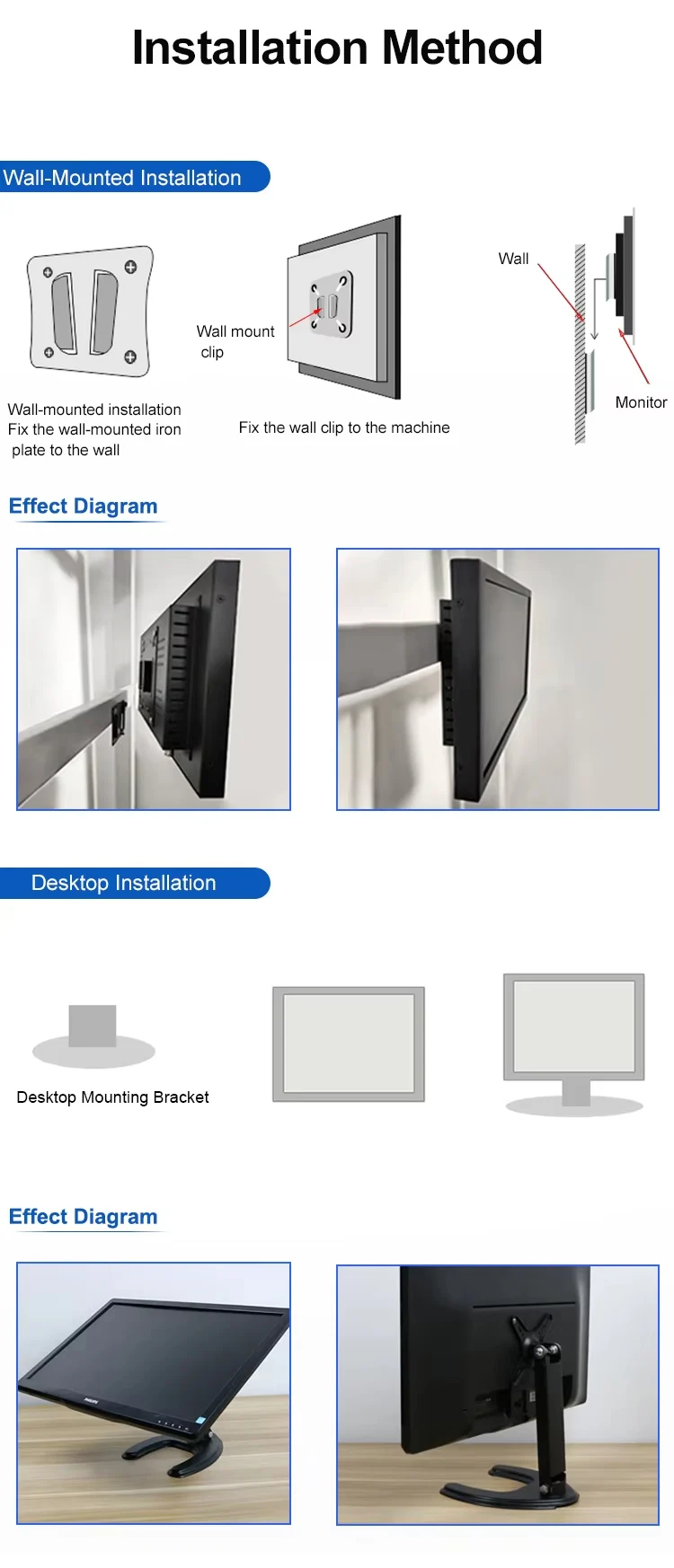 Bolinia 12.1 Inch Industrial Screen HD 1280*800 TFT LCD Display VGA AV BNC USB Remote Industrial OEM ODM Monitor
