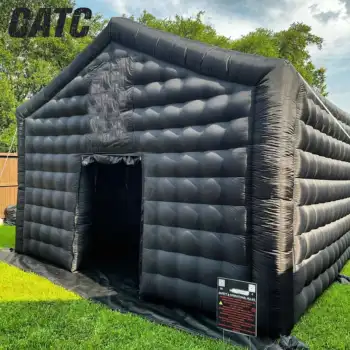 CATC Outdoor Party Multi-person Large Air Tent Spacious Room Inflatable Black House Happy Nightclub PVC Tent