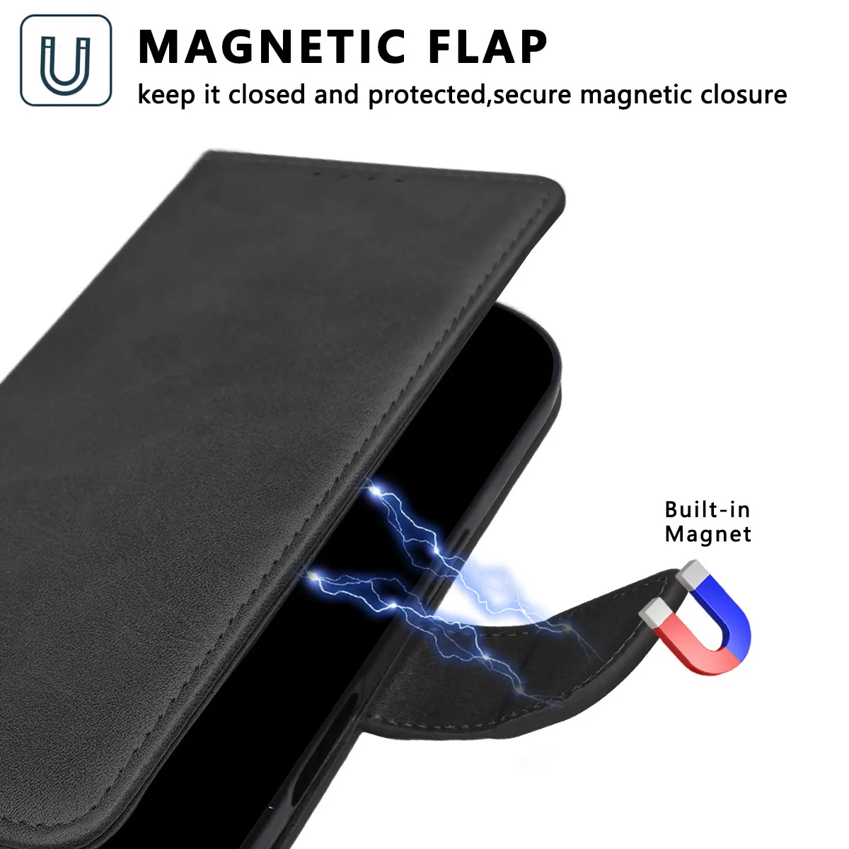 product for iphone 17 16 pro max oem fashion business clamshell bag with card holder mobile phone case wallet leather flip cover case-5