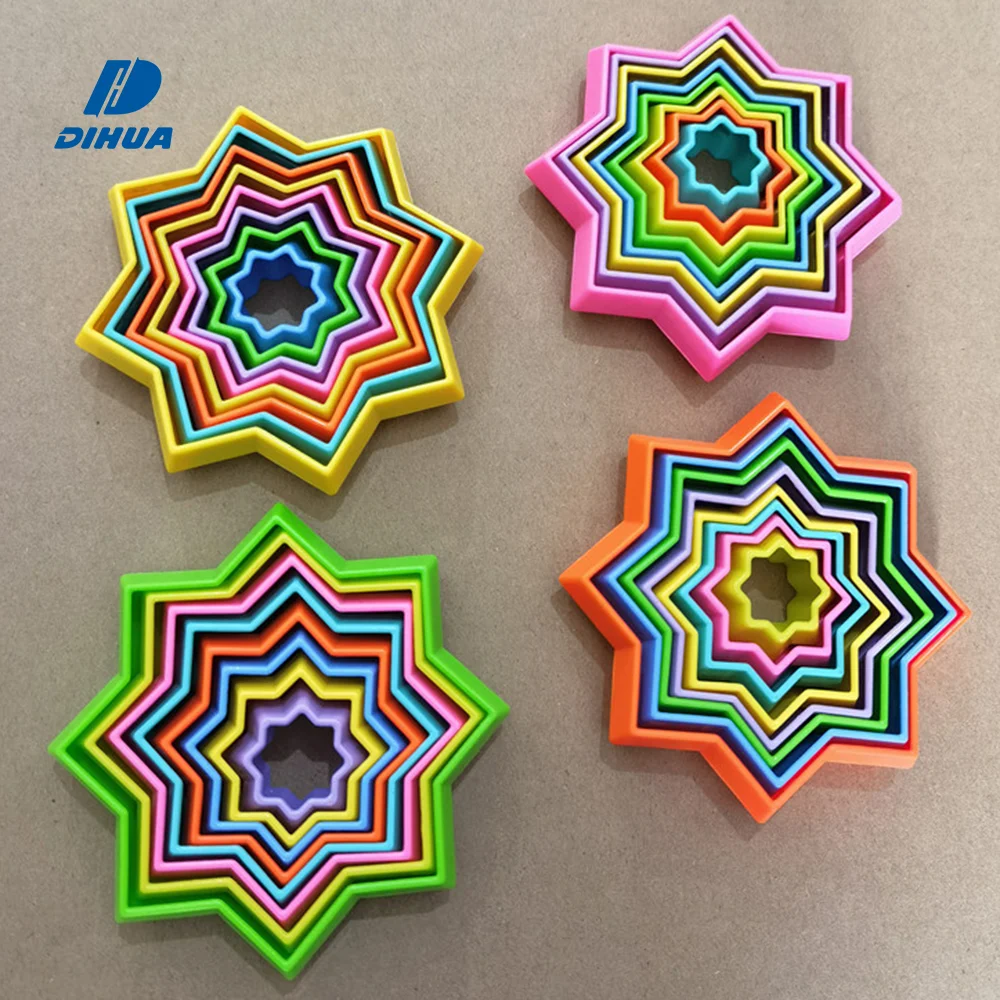 Развивающая 3D многоцветная игрушка-антистресс, помогающая спокойно и сосредоточиться, детский сенсорный волшебный круг, антистресс для детей