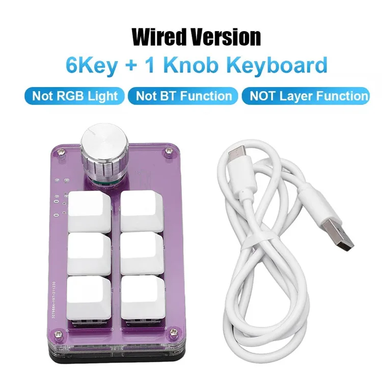 Custom Mechanical Keypad - Plug and Play 6-Key USB Mini Keyboard for ...