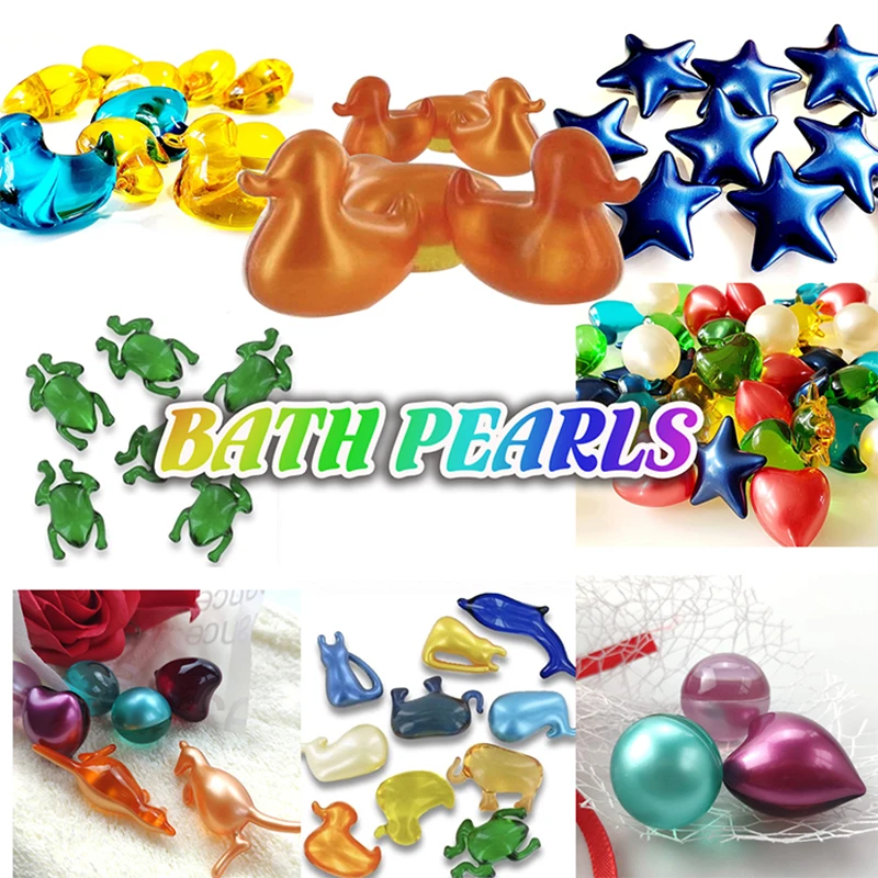 Собственная торговая марка, оптовая продажа, OEM, красочные ароматические расслабляющие пузырьки для ванной, жемчужные бусины, масла для детской ванны