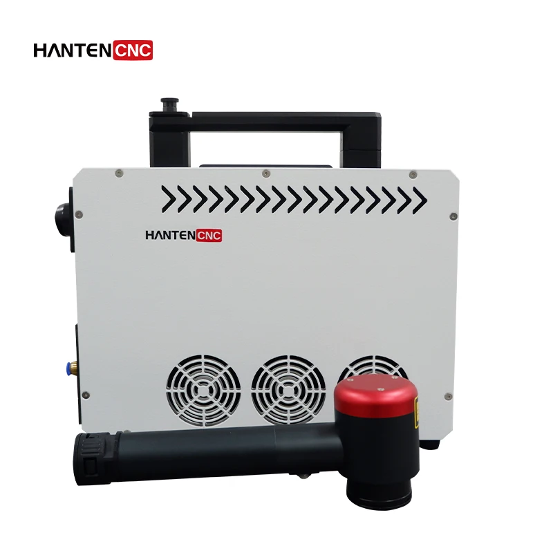 HANTENCNC Laser Cleaning Machine Pulse Series 100W air Cooled Laser Cleaning Machine Metal Laser Rust Removal Machine