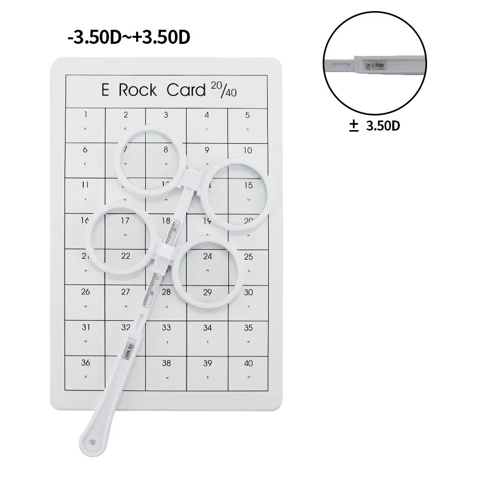 0.50D to 4.00D Scale Flip Lens Confirmation Test Optical Flipper Optometry Plastic Adjustable PD Ophthalmic