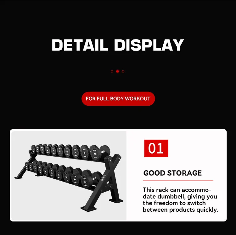 Okpro Store Rack OKPRO Gym Fitness Equipment - Durable 2 Tier Dumbbell Rack