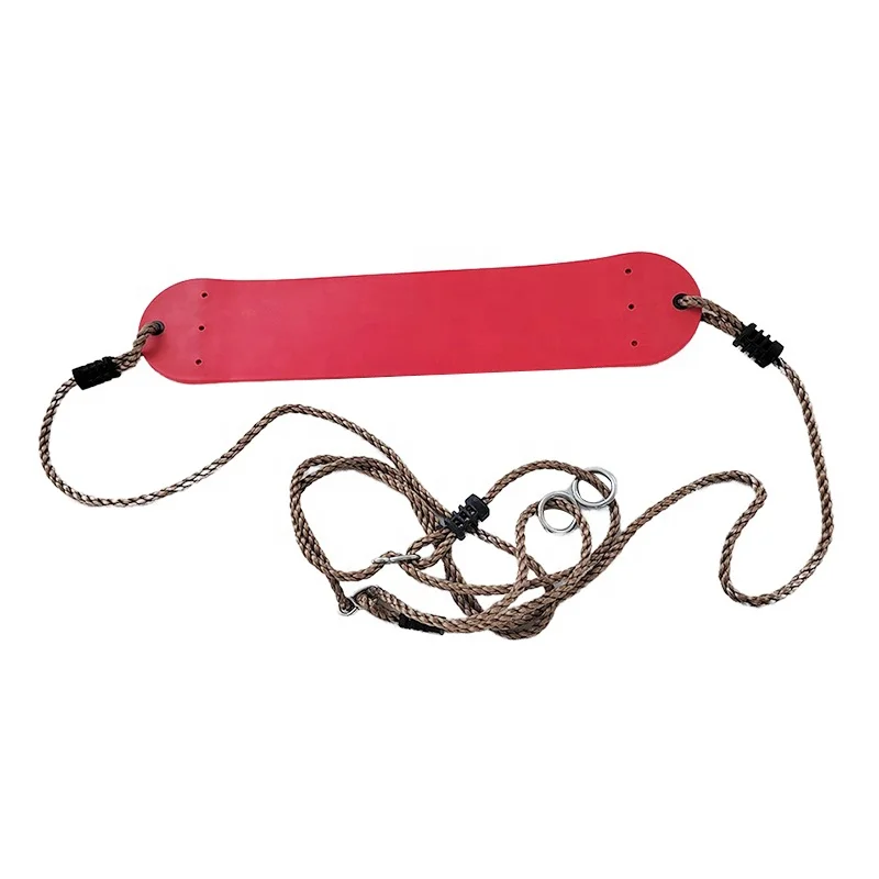 Outdoor Garden Backyard Kids PVC Plastic Soft Rope Belt Swing Seat