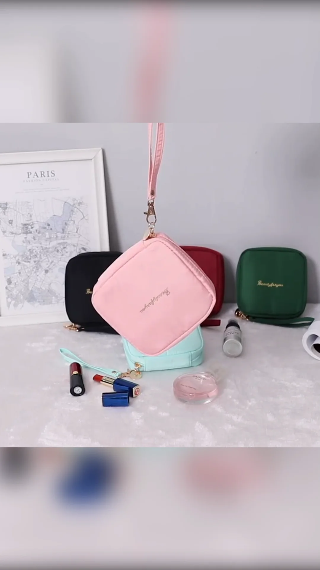 Women Cute Tampon Storage Bag Portable Makeup Lipstick Key Earphone