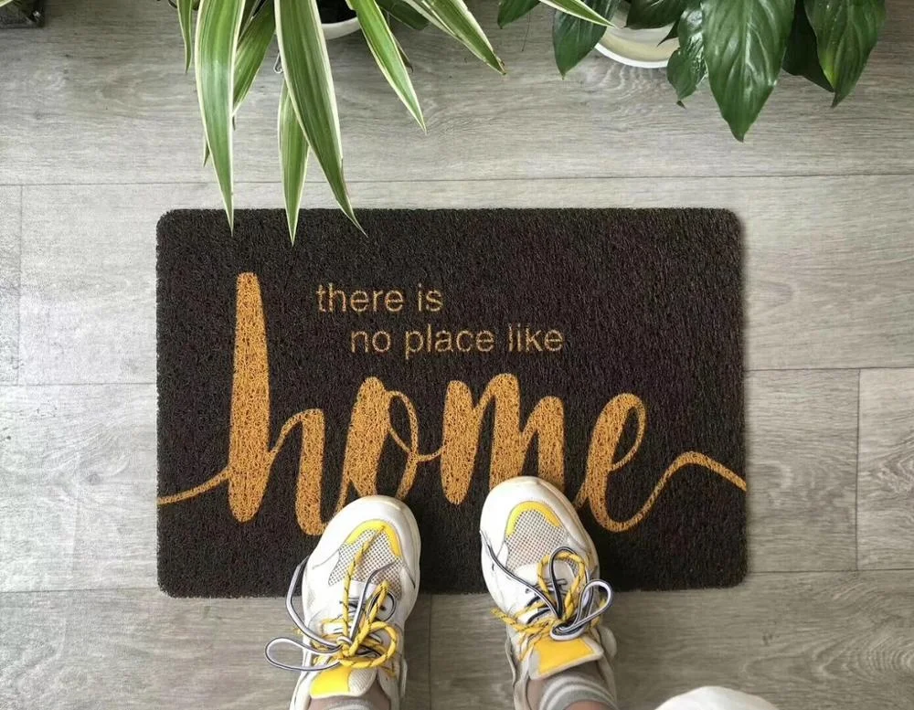 Customizable PVC Door Mat with Printed Logo Anti-Slip Outdoor Usage Welcome Entrance Floor Mat