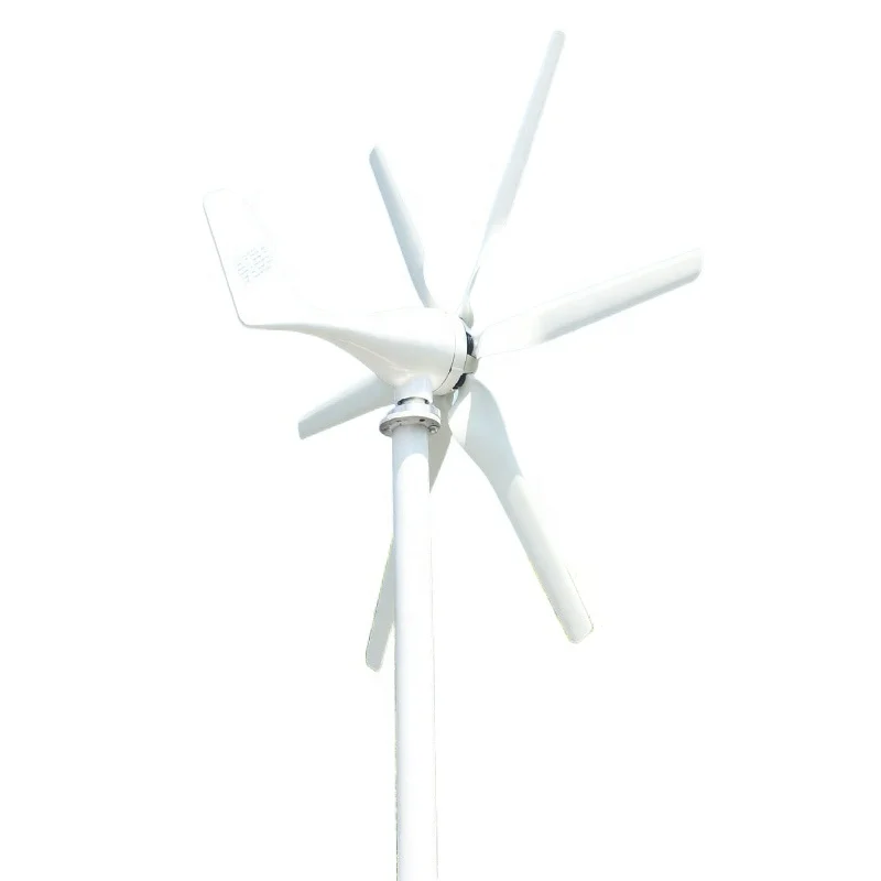 New energy 800w 6 Blades12v 24v Horizontal Wind Generator Turbine wind turbine10kw