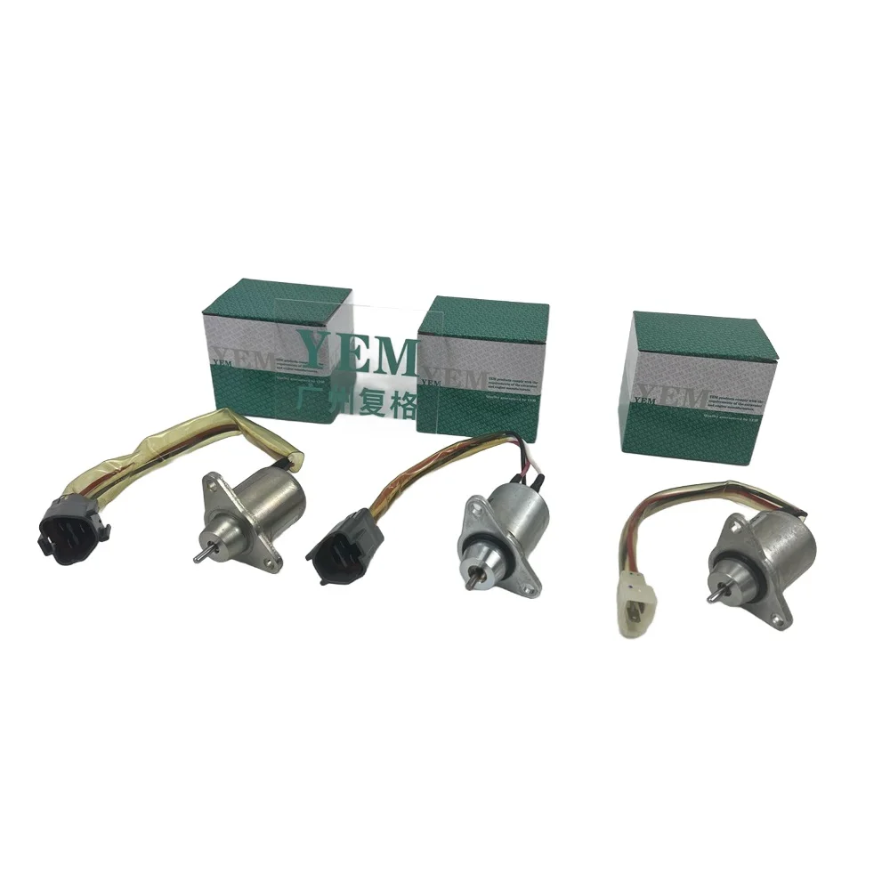 Parts Compatible for Yanmar 3T72HLT Solenoid Valve Shutdown Solenoid 3T72HL Standard Size Engine Parts