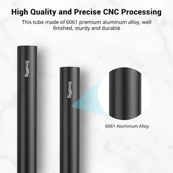 For SmallRig 16 Inches (40 Cm) Black Aluminum Alloy 15mm Rod with M12 Female Thread Pack of 2 Camera Accessories detail image