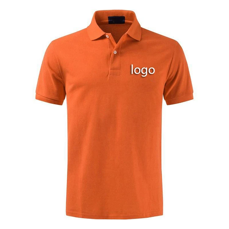 High Quality Work Uniform Business Polo T Shirt Custom Logo Embroidered Cotton Polyester Mens