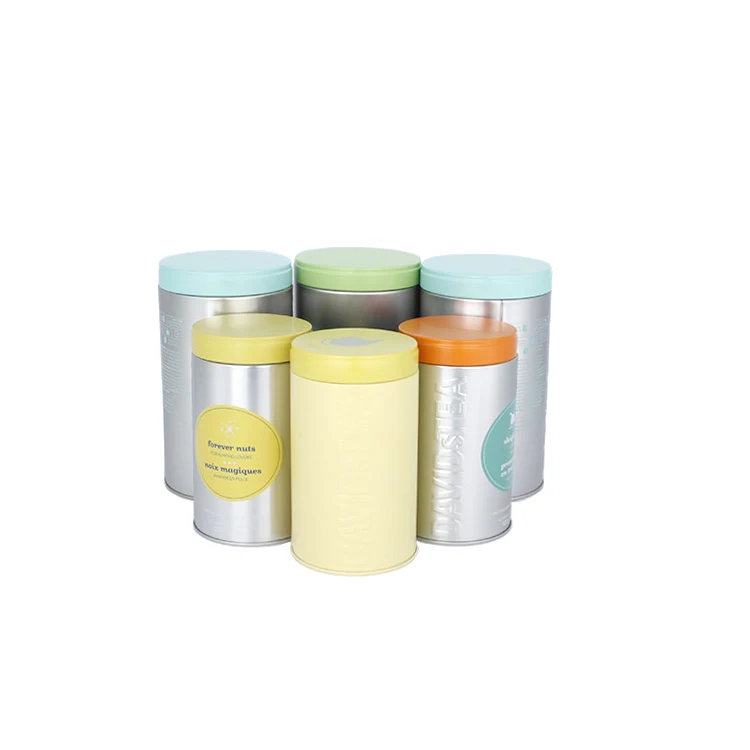 Круглые жестяные банки для чая на заказ оптом