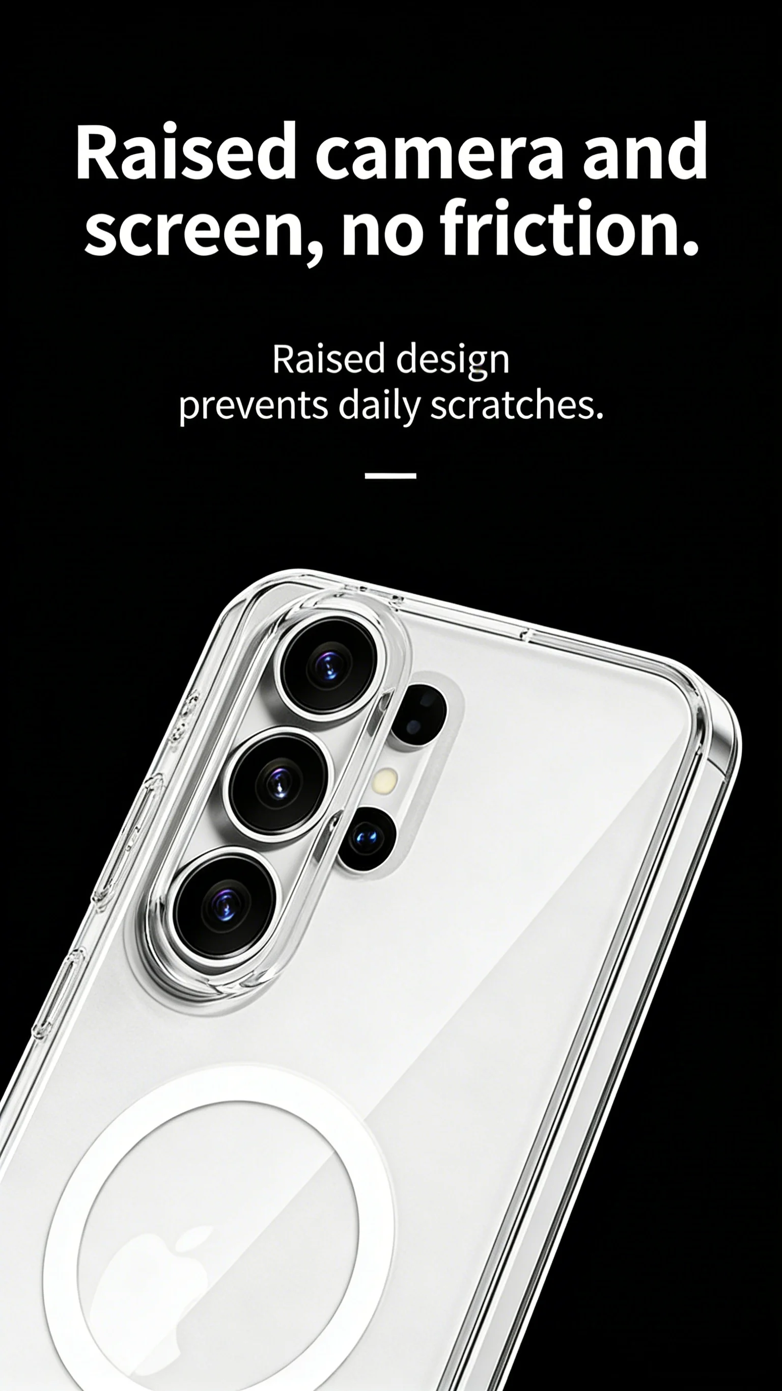 product tpupc phone case with anti yellow ultra magnetic crystal anti fingerprint texture phone case for samsung galaxy s26 ultra-6