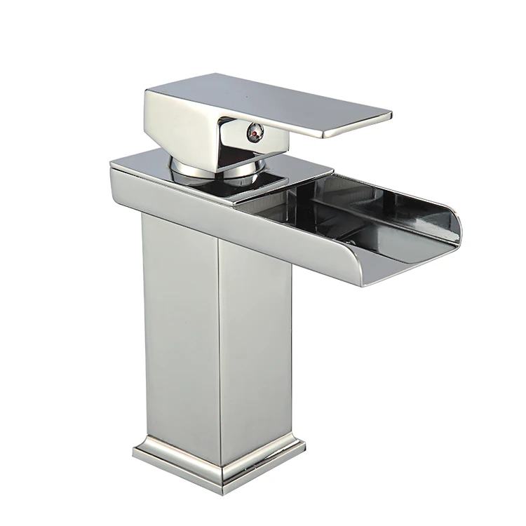 Хит продаж латунный корпус зеркальная отделка водопад смеситель для