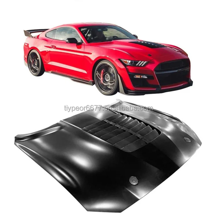 product tiypeor aluminum engine hoods for ford mustang gt500 2018   2020 hood car accessories hood cover auto parts customize car hood-11