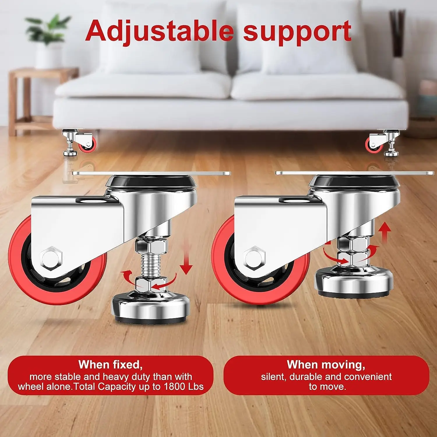 High Quality Adjustable Anti Vibration Leveling Casters Heavy Duty Swivel Casters for Workbench Machine Equipment and Furniture