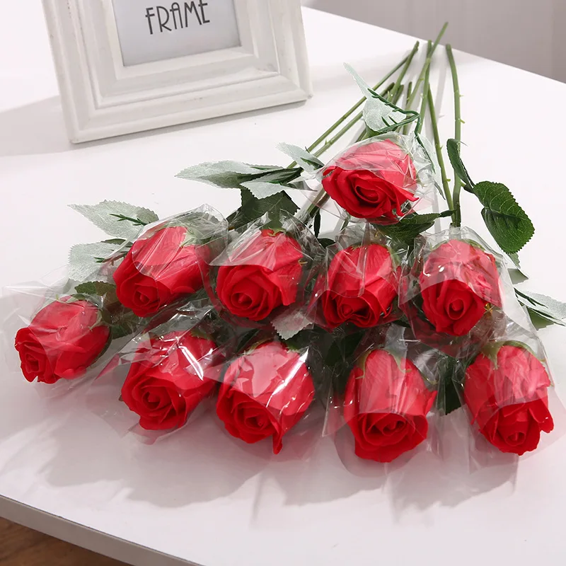 Savon En Polyéthylène Pour La Saint-valentin,Fausse Rose,Rouge,Un Cadeau  Pour Les Cadeaux - Buy Unique Rose,Savon Rouge Roses,Saint Valentin Product  on Alibaba.com